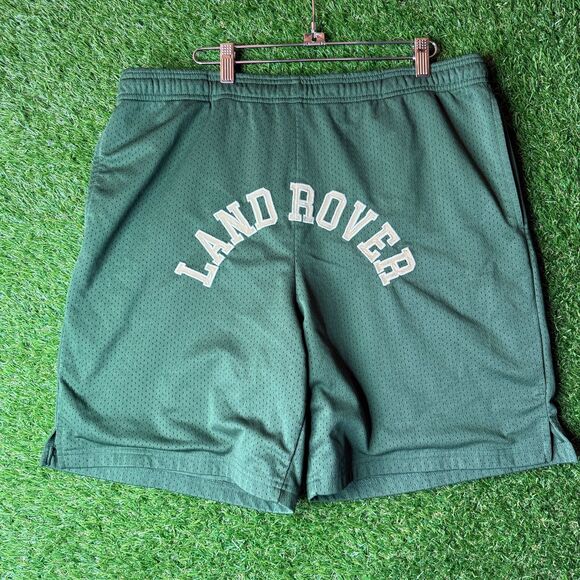 Land Rover PacSun Green Mesh Shorts Men’s L Logo Graphic Athletic Streetwear - Picture 1 of 5